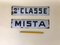 Italian Enamel Metal Signs Second Class and Mixed Class, 1940s, Set of 2, Image 1