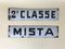 Italian Enamel Metal Signs Second Class and Mixed Class, 1940s, Set of 2 7