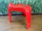 Tabouret Casalino Vintage Rouge par Alexander Begge pour Casala 1