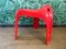 Vintage Red Casalino Stool by Alexander Begge for Casala 4