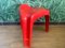 Vintage Red Casalino Stool by Alexander Begge for Casala 2