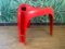 Vintage Red Casalino Stool by Alexander Begge for Casala 3