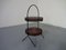 Rosewood & Steel Side Table with Tray Top, 1950s, Image 1