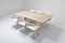 Mesa de comedor vintage de travertino, años 70, Imagen 10