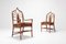 Hollywood Regency Italian Bamboo Floral Dining Chairs, 1960s, Set of 6 14