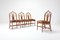 Hollywood Regency Italian Bamboo Floral Dining Chairs, 1960s, Set of 6 19