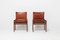 Cognac Leather Monk Chairs by Tobia & Afra Scarpa for Molteni, 1970s, Set of 2 10