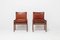 Cognac Leather Monk Chairs by Tobia & Afra Scarpa for Molteni, 1970s, Set of 2, Image 10