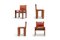 Monk Stühle aus cognacfarbenem Leder von Tobia & Afra Scarpa für Molteni, 1970er, 2er Set 1