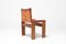 Cognac Leather Monk Chairs by Tobia & Afra Scarpa for Molteni, 1970s, Set of 2, Image 3