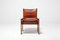 Chaises Monk en Cuir Cognac par Tobia & Afra Scarpa pour Molteni, 1970s, Set de 2 5