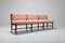 Banc Mid-Century Scandinave en Velours Rose & Wengé, 1960s 2