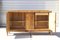 Französisches Art Deco Walnuss und Messing Sideboard, 1940er 16