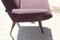 Lounge Chairs in Purple Velvet and Varnished Wood, France, 1950s, Set of 2, Image 20