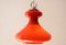 Rote Deckenlampe aus Opalglas von Peill & Putzler, 1970er 4