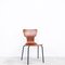 Swedish Teak and Black Metal Side Chair, 1960s, Image 1