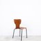 Swedish Teak and Black Metal Side Chair, 1960s, Immagine 6