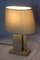 Lámpara de mesa de travertino y latón, años 70, Imagen 2