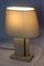 Travertine and Brass Table Lamp, 1970s, Image 2