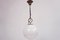 Italian Glass Ball Pendant Lamp from Leucos, 1960s, Image 1