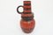 Large German Red and Black Ceramic Vase, 1960s 2