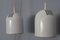 White Ceiling Lamps, 1970s, Set of 2 4