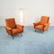 Vintage Velvet Lounge Chairs by Marco Zanuso, 1960s, Set of 2 3