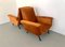 Vintage Velvet Lounge Chairs by Marco Zanuso, 1960s, Set of 2 14