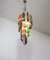 Multi Colored Murano Glass Spiral Chandelier, 1980s, Image 10