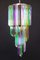 Multi Colored Murano Glass Spiral Chandelier, 1980s 6
