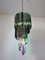 Multi Colored Murano Glass Spiral Chandelier, 1980s 1