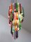 Multi Colored Murano Glass Spiral Chandelier, 1980s, Image 2