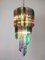 Multi Colored Murano Glass Spiral Chandelier, 1980s, Image 8