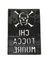 Italian Perforated Metal Chi Tocca Muore or Danger High Voltage Sign, 1950s 3