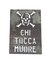 Italian Perforated Metal Chi Tocca Muore or Danger High Voltage Sign, 1950s 1