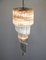 Lampadario in vetro di Murano con 86 quadricromie trasparenti, 1983, Immagine 8