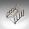 Small Vintage English Silver Toast Rack from Walker & Hall, 1947 6