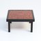 Red Ceramic Side Table, 1960s 1