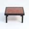 Tavolino rosso in ceramica, anni '60, Immagine 1