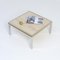 Square Coffee Table with Travertine Top from Reggiani, 1970s 4
