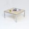 Square Coffee Table with Travertine Top from Reggiani, 1970s, Image 3