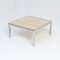 Square Coffee Table with Travertine Top from Reggiani, 1970s, Image 1