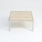 Square Coffee Table with Travertine Top from Reggiani, 1970s 8