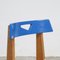 Blauer A Stuhl von Lucien Engels, 1950er 8