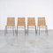 Italian Rattan Dining Chairs, 1950s, Set of 4 1