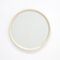 Miroir Rond Blanc Minimaliste, 1970s 1