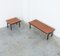 Mid-Century Wooden Benches, 1950s, Set of 2 10