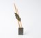 Abstract Bamboo and Brass Sculpture, 1980s 1