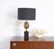 Black Marble and Brass Table Lamp, 1970s, Imagen 1