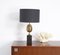 Black Marble and Brass Table Lamp, 1970s, Immagine 1